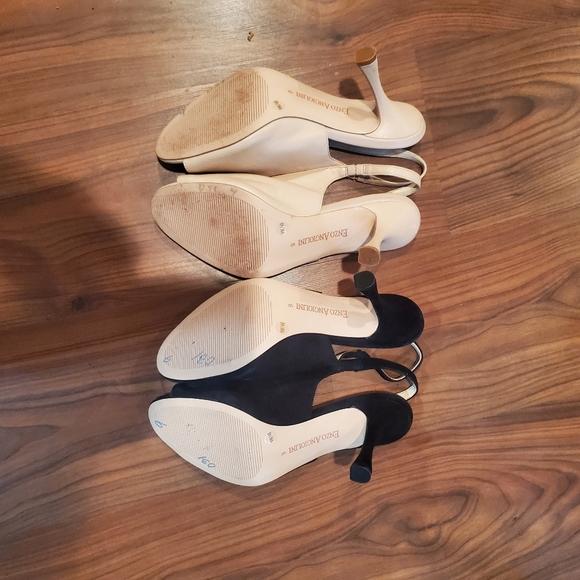 2 pr. Leather Sling Back Pumps size 9 - Picture 3 of 4